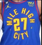 NBA 27 Murray Nuggets Mile High City 22-23 Maillot bleu